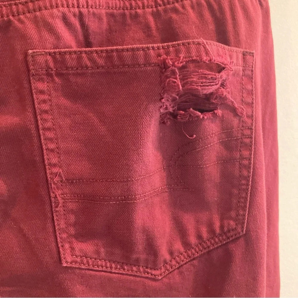 AMERICAN EAGLE  Sz 14 Extra Long 100% Cotton Mom Style Distresses Jeans NEW - Picture 8 of 16